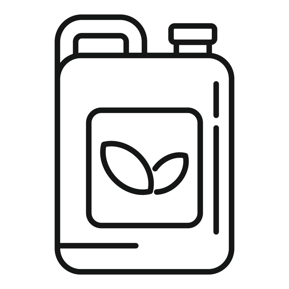 icône de cartouche de pesticide, style de contour vecteur