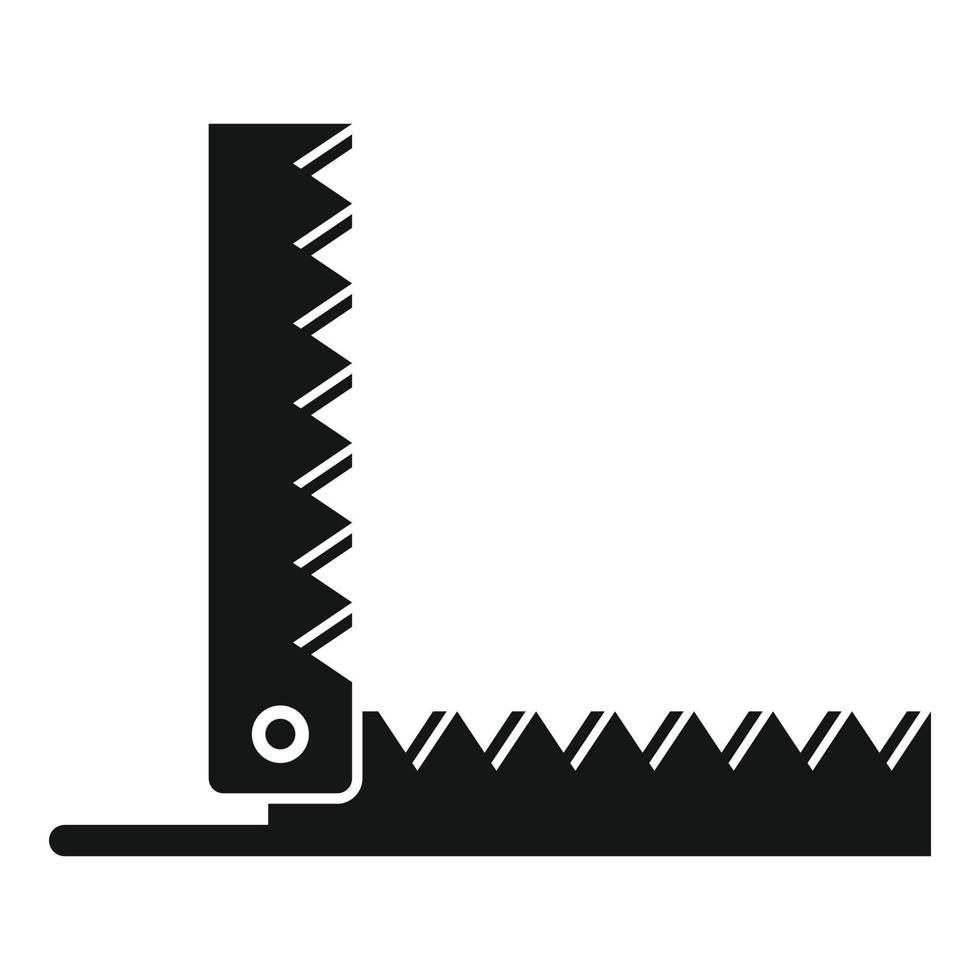 icône de piège à animaux en acier, style simple vecteur