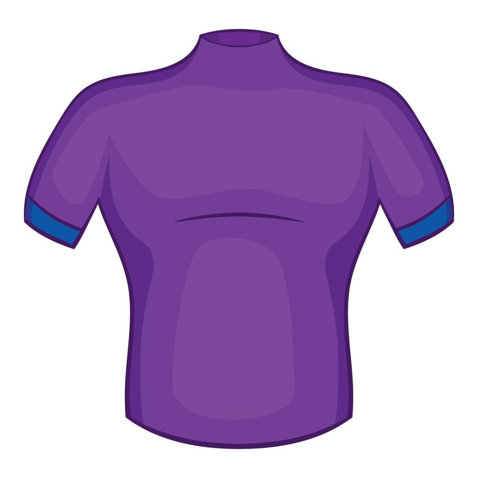 icône de chemise de cyclisme, style cartoon vecteur