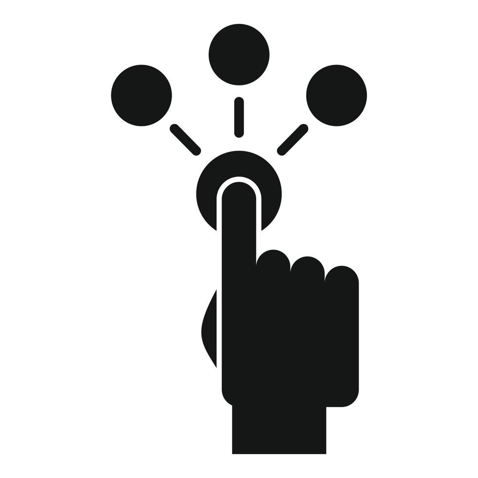 icône de bouton de restructuration, style simple vecteur