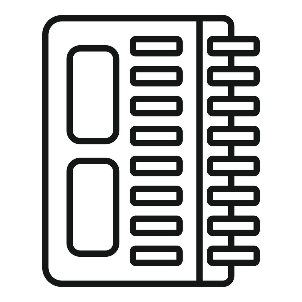 vecteur de contour d'icône de processeur de gyroscope. capteur de téléphone accéléromètre