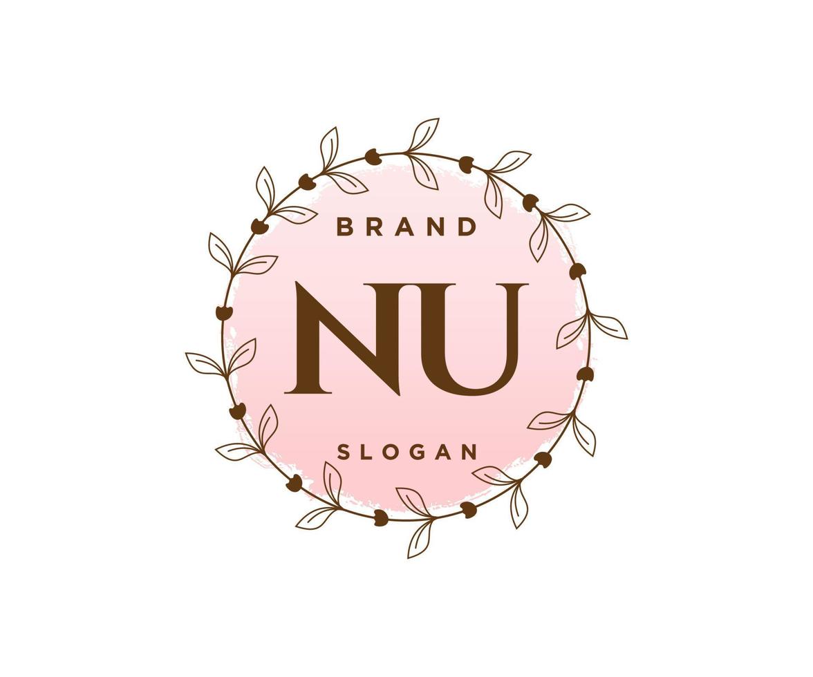 logo nu féminin initial. utilisable pour les logos nature, salon, spa, cosmétique et beauté. élément de modèle de conception de logo vectoriel plat.