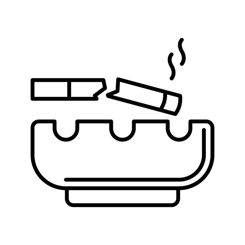icône de vecteur de cigarette cassée