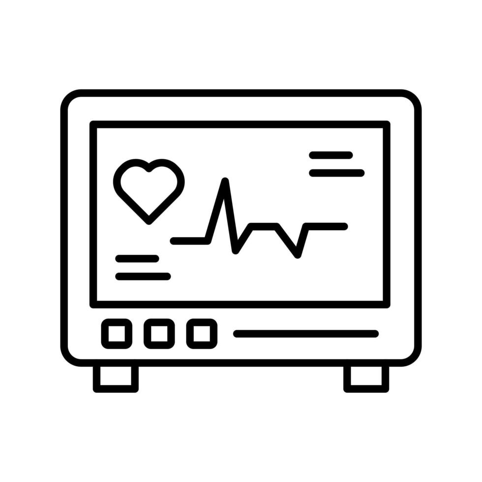 icône de vecteur de cardiogramme