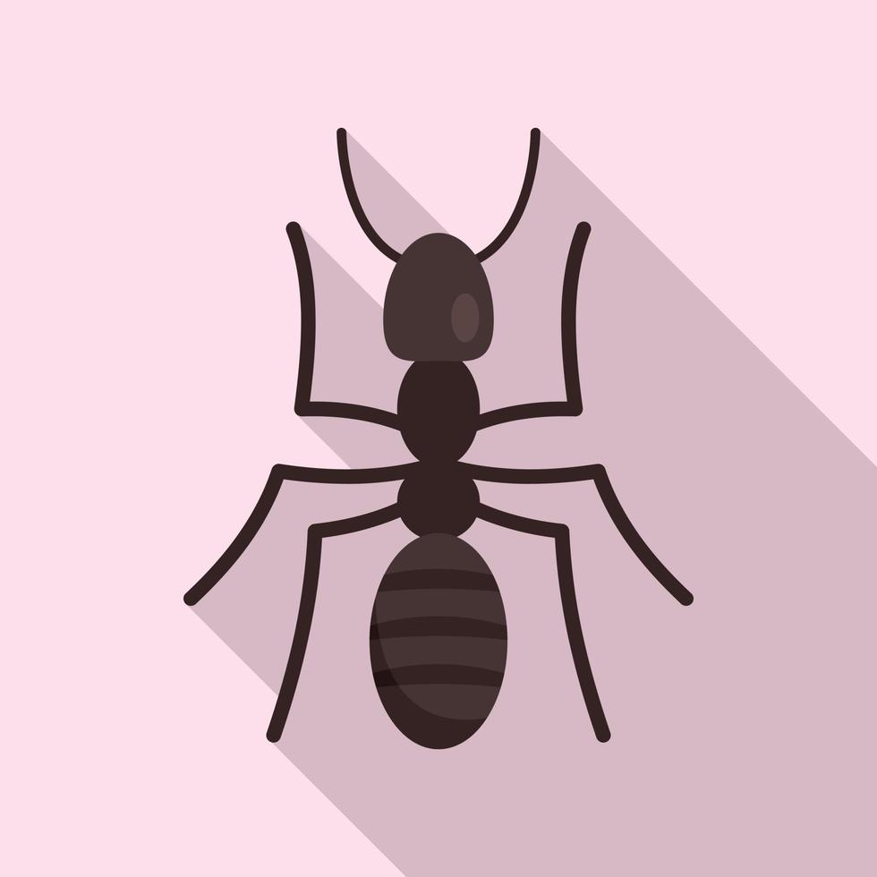 icône de fourmi soldat, style plat vecteur
