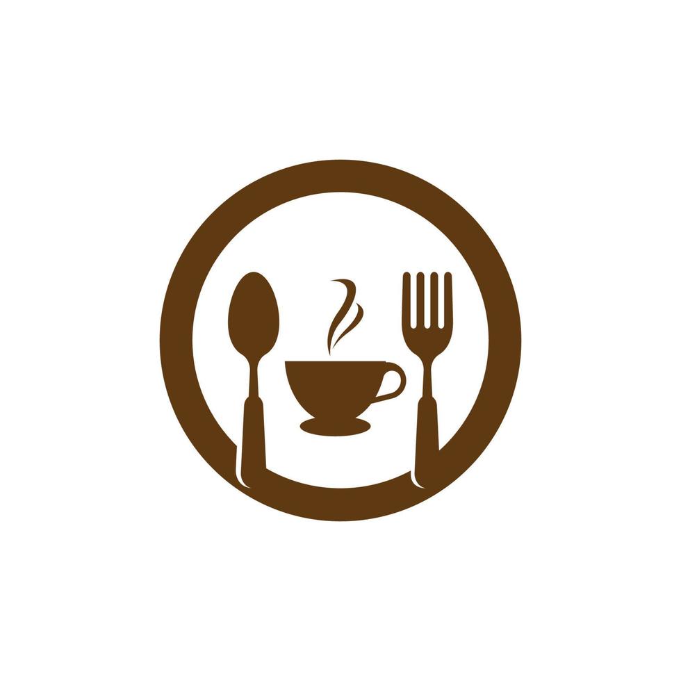 icône de vecteur de logo café et resto