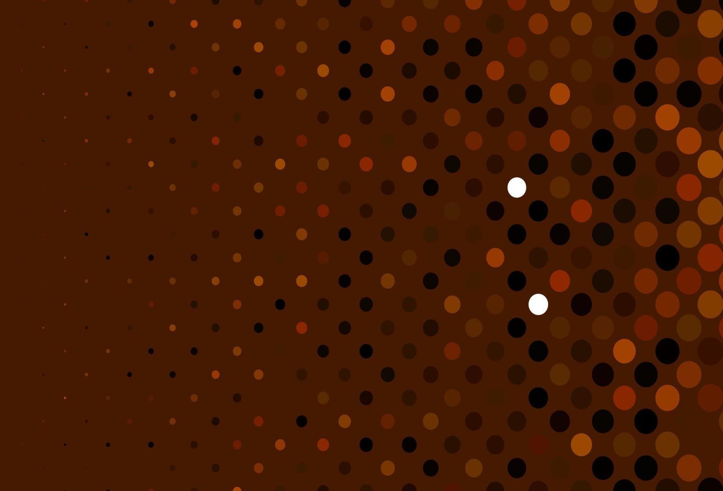 modèle vectoriel jaune foncé, orange avec des cercles.