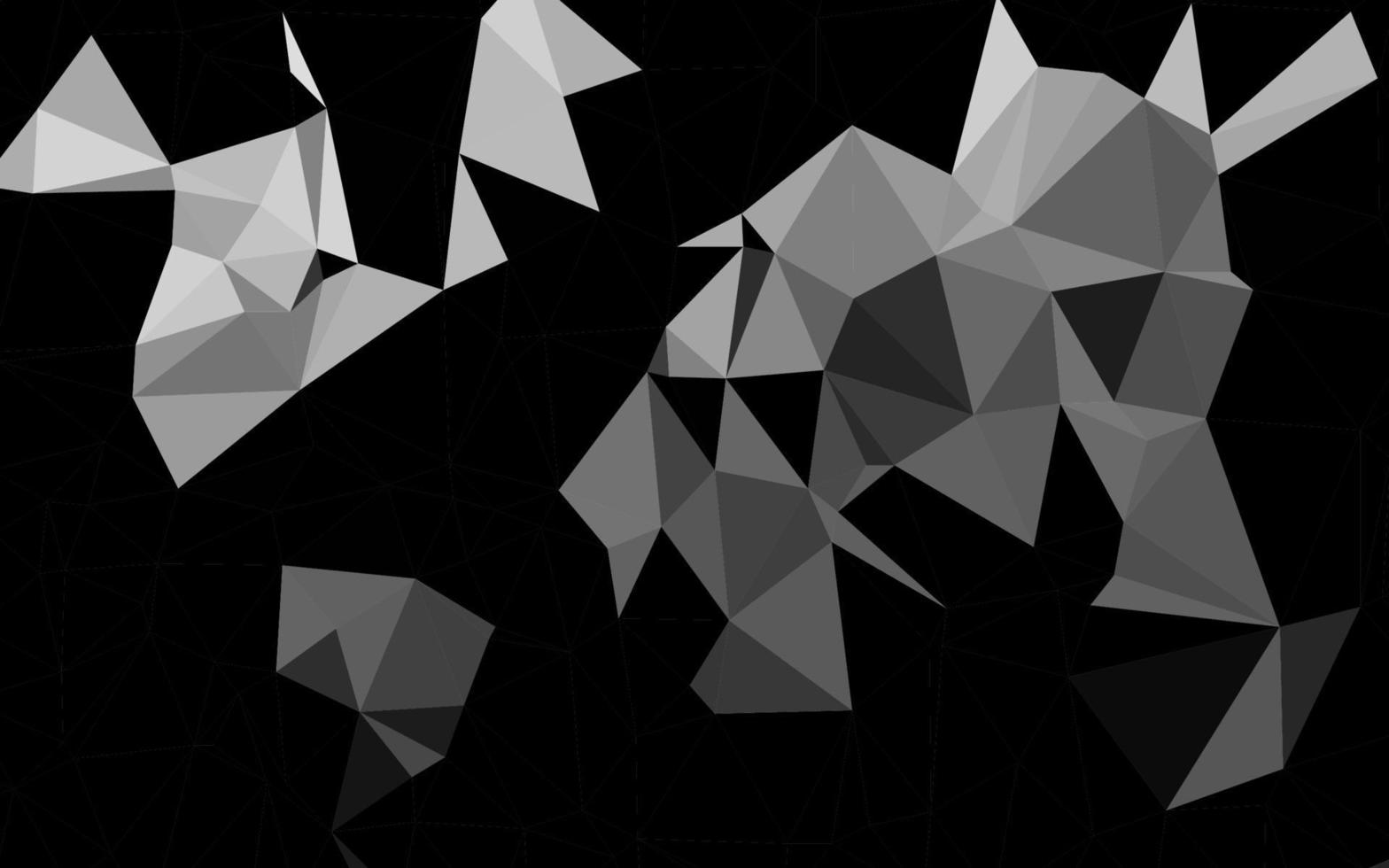 argent clair, modèle polygonal vectoriel gris.