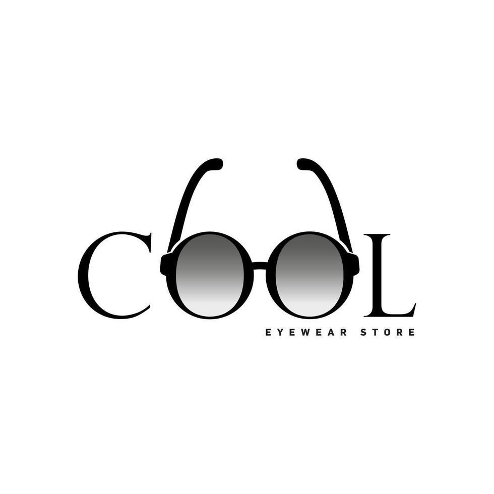 magasin de lunettes cool vecteur