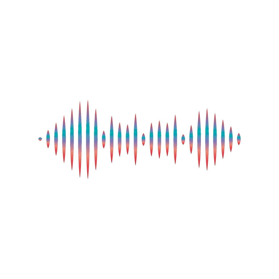 conception d'illustration vectorielle d'ondes sonores vecteur