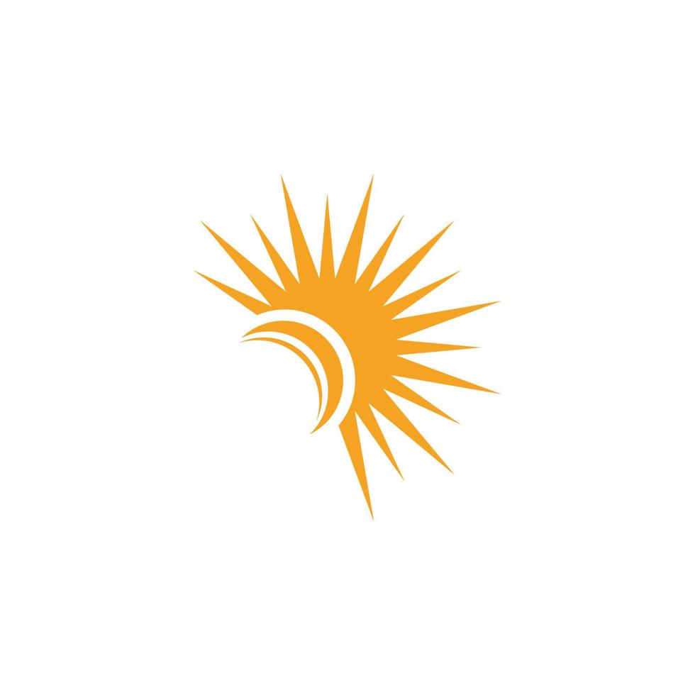 modèle de conception de logo icône soleil vecteur