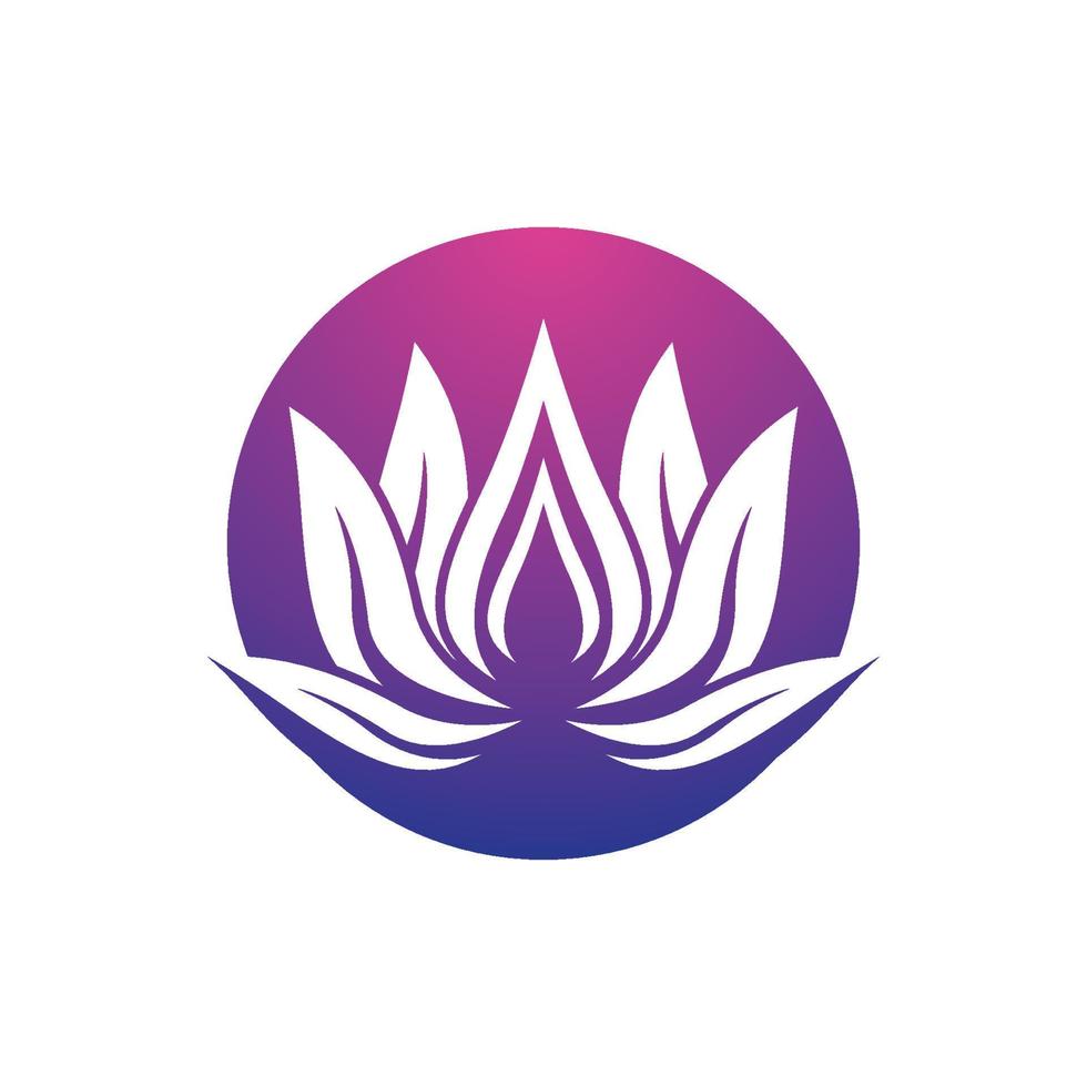 images de logo de lotus de beauté vecteur