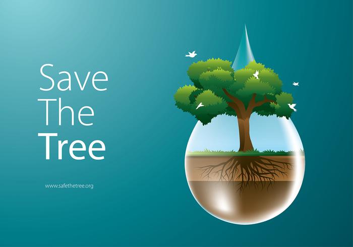 Save The Vector arbre gratuit