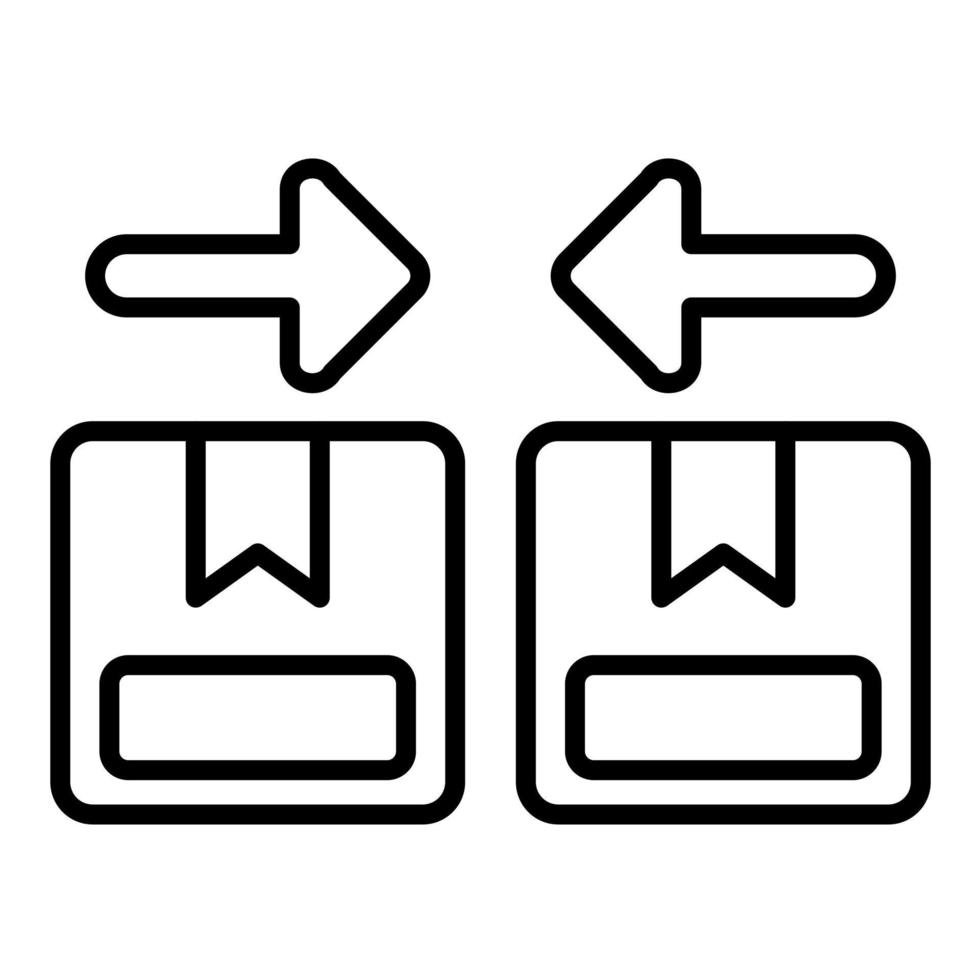 icône de ligne de divergence vecteur