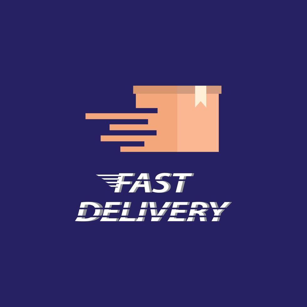 icône du logo de livraison rapide vecteur