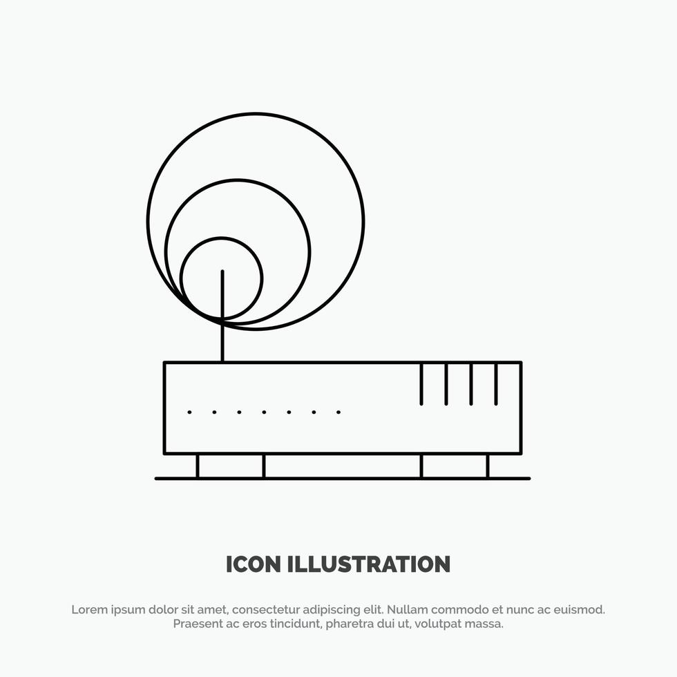 connexion matériel internet réseau ligne icône vecteur