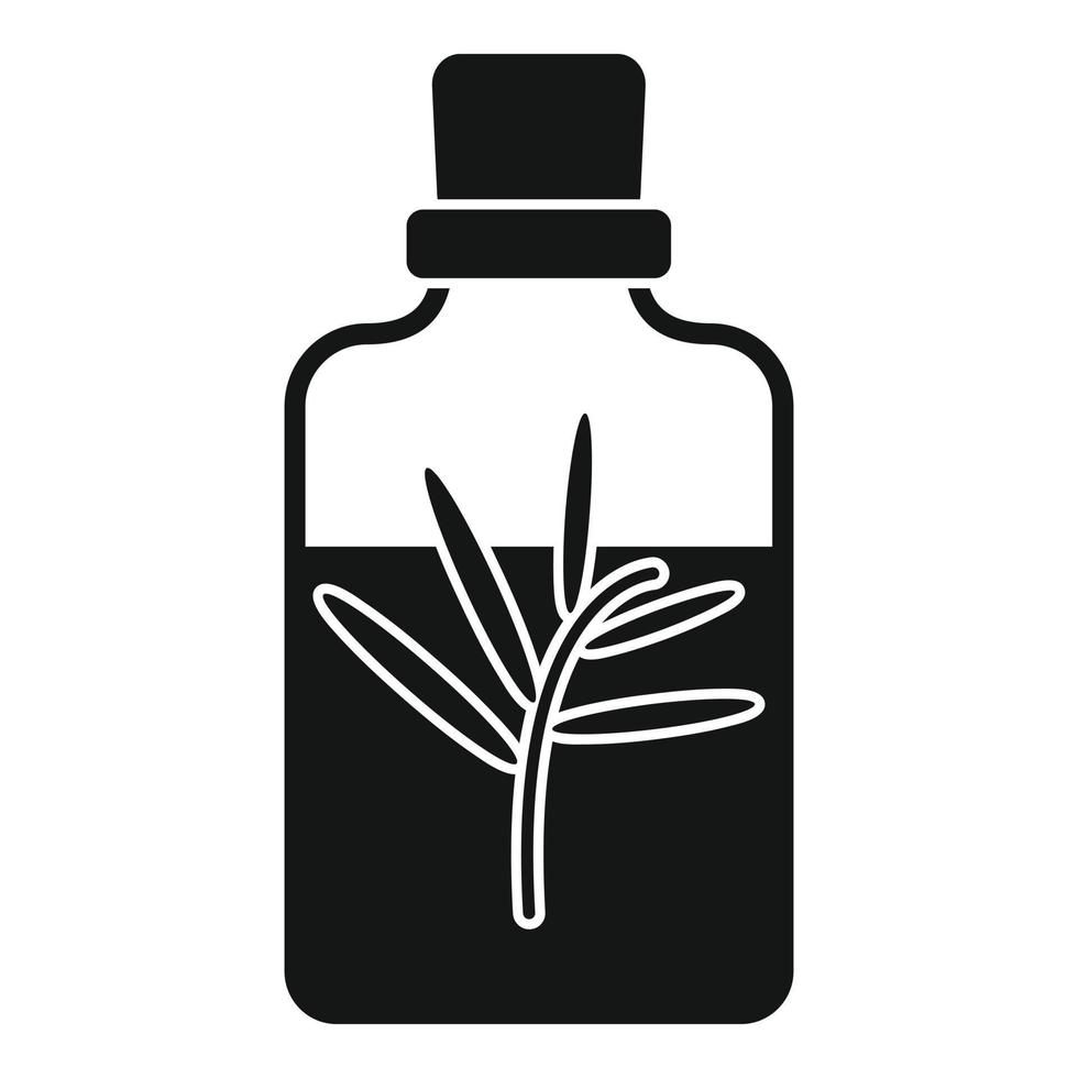 icône de parfum d'huiles essentielles, style simple vecteur