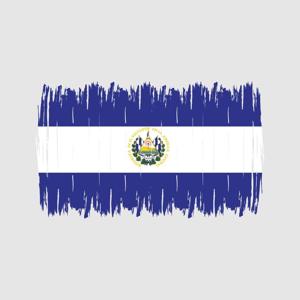 brosse drapeau el salvador vecteur