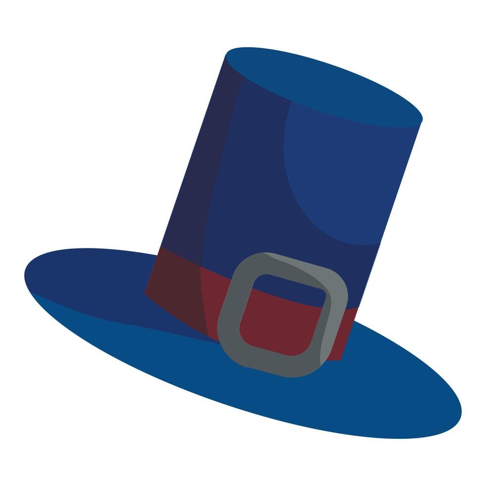 icône de chapeau de gentleman, style cartoon vecteur