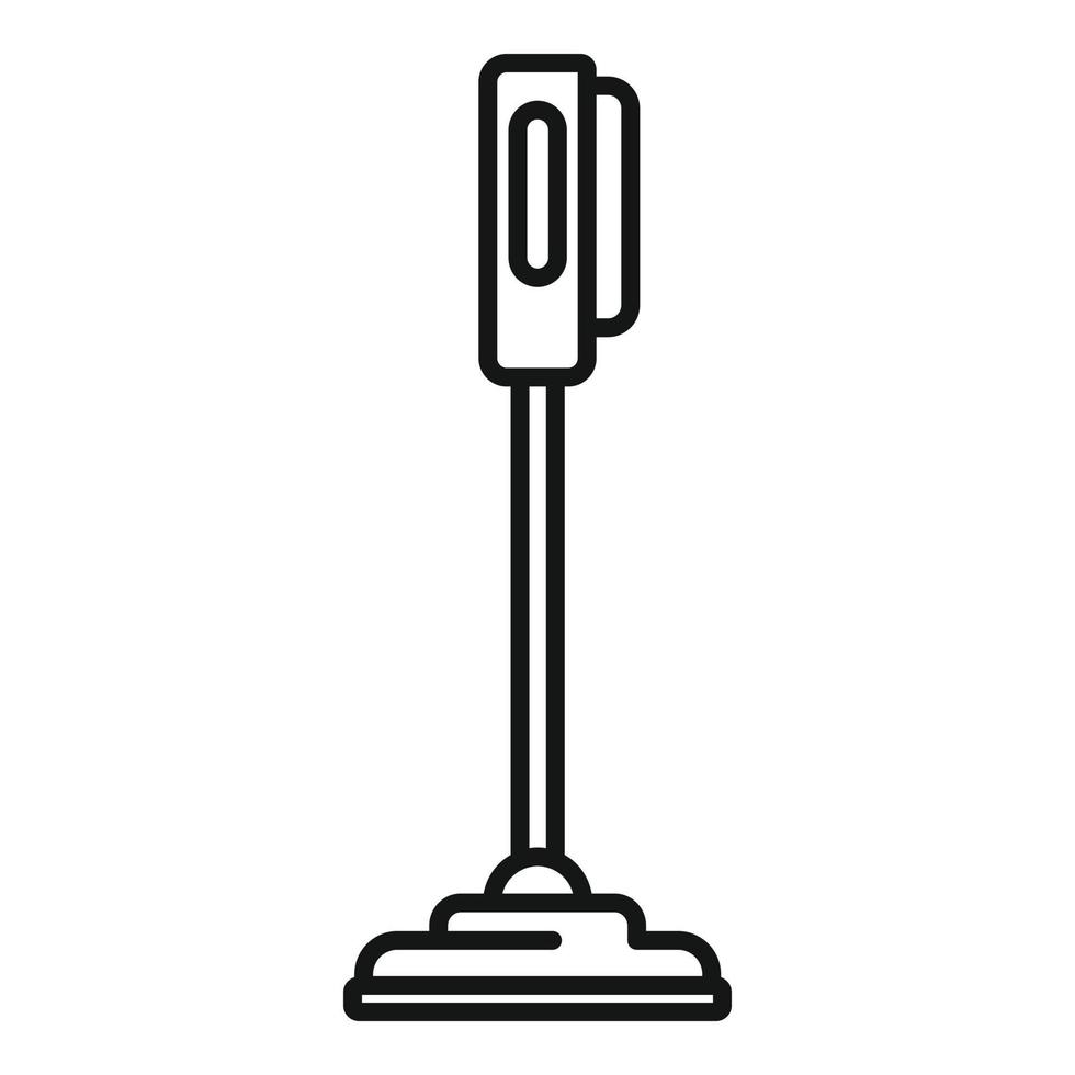 icône de nettoyeur à vapeur à la maison, style de contour vecteur