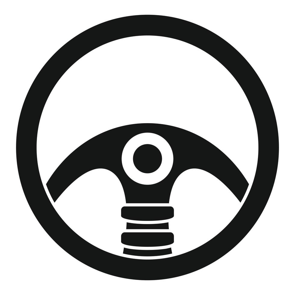 icône de détail du volant, style simple vecteur