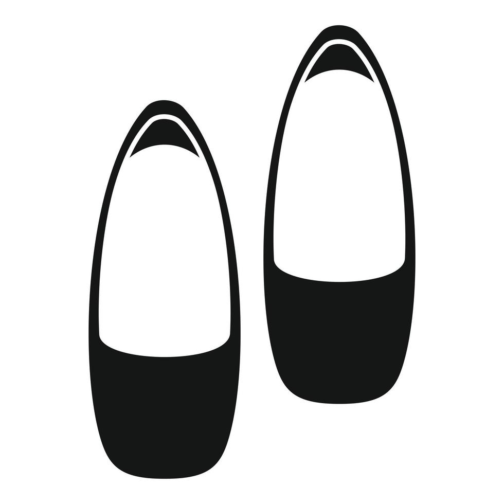 vecteur simple d'icône de chaussures de ballerine. fille de danse de ballet