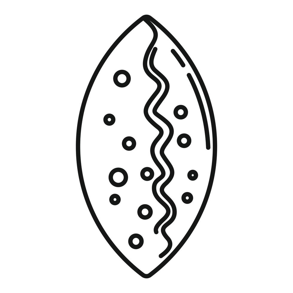 icône de galette, style de contour vecteur