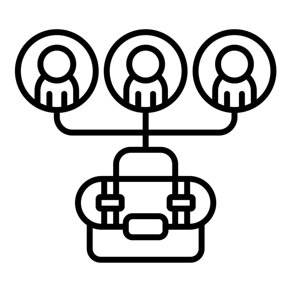 icône de la ligne d'acquisition vecteur