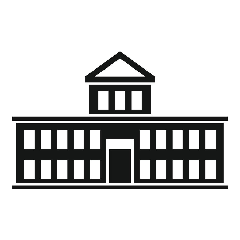 icône d'attraction du parlement, style simple vecteur