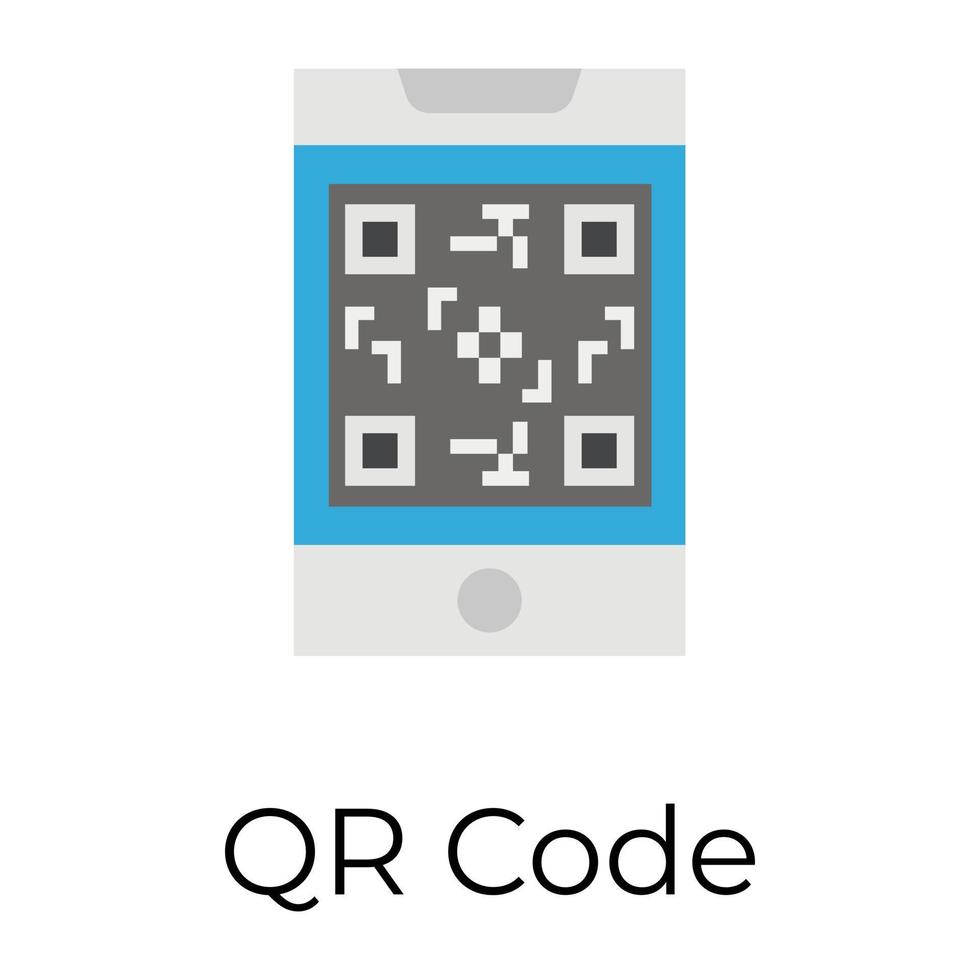 code qr à la mode vecteur