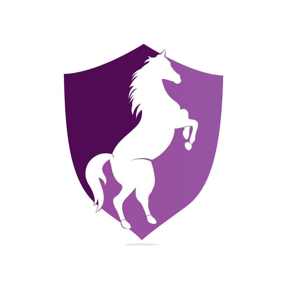 création de logo de cheval. conception de modèle graphique élégant pour la course à la ferme de l'entreprise. vecteur