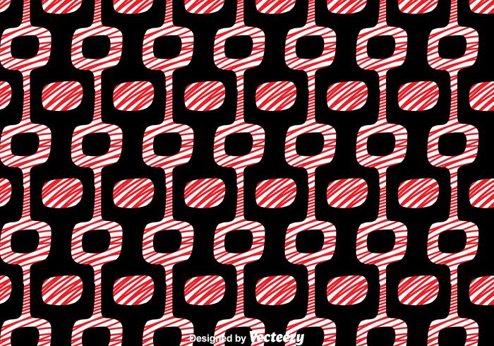 Noir, rouge et blanc de Copacabana Vector Pattern