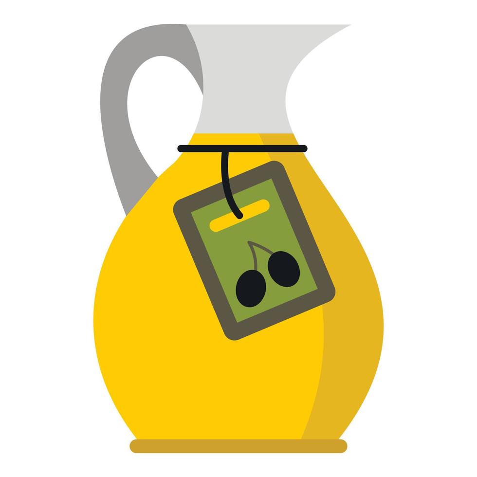 icône d'huile d'olive, style cartoon vecteur