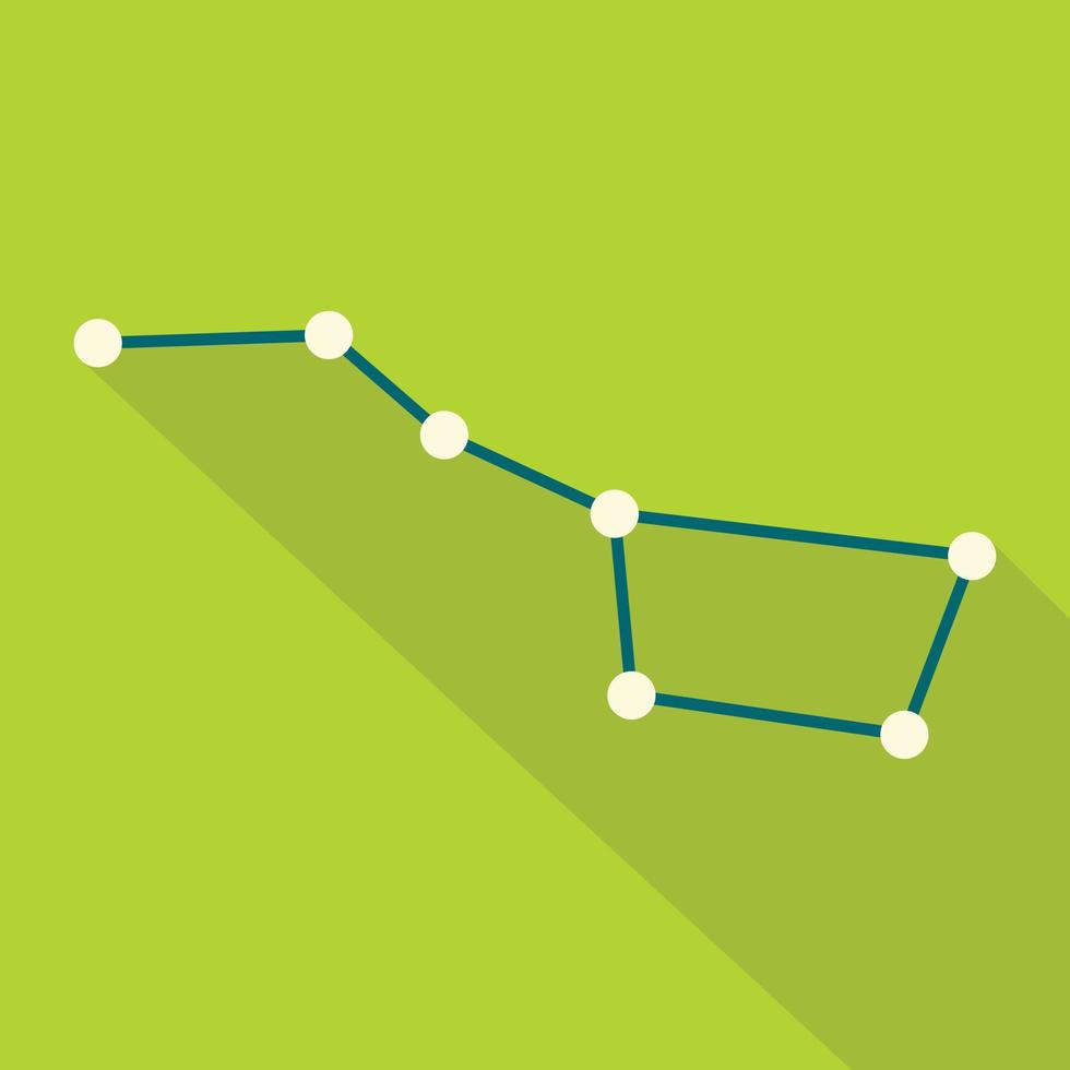 icône de constellation, style plat vecteur