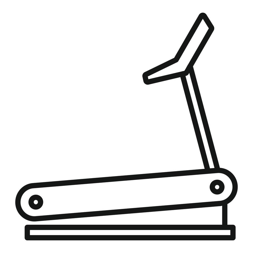 icône de tapis roulant, style de contour vecteur