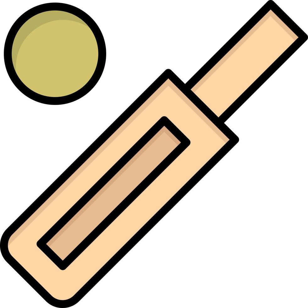 australie ball bat cricket sport plat couleur icône vecteur icône modèle de bannière