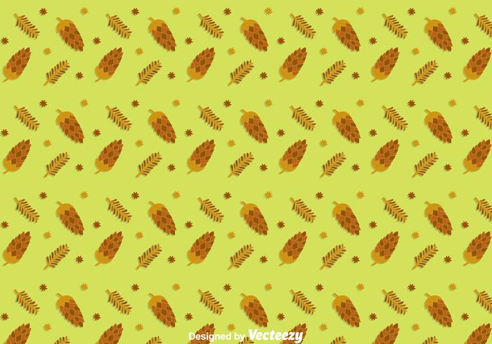 Green PIne Cones Pattern Vector