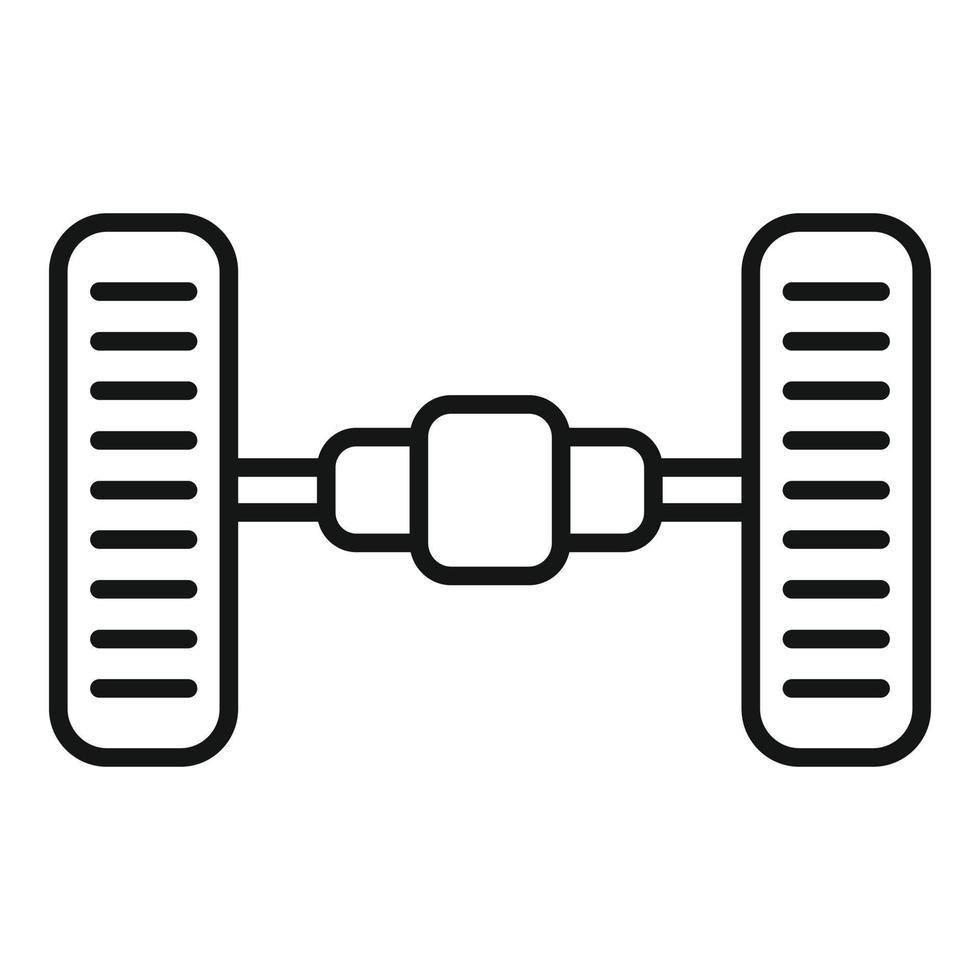 icône de réparation automatique, style de contour vecteur