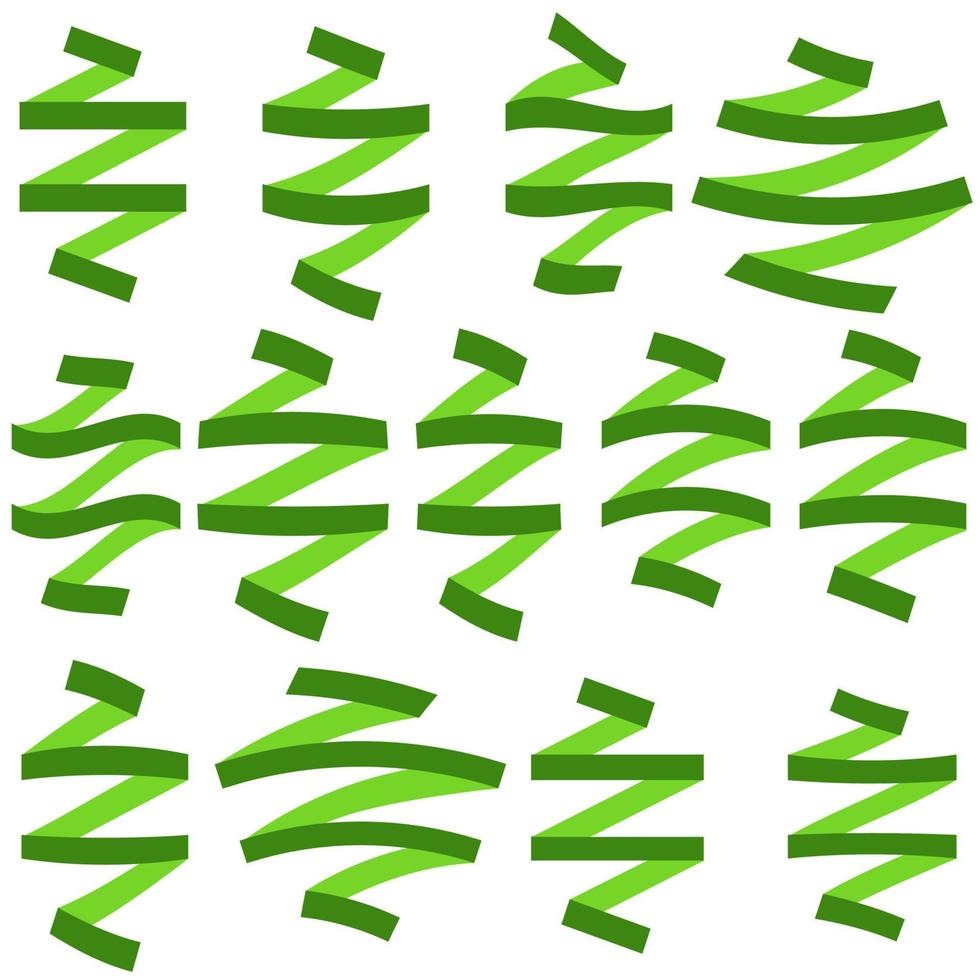 ensemble de rubans vides plats verts. prêt pour votre texte ou votre conception. illustration vectorielle isolée. vecteur