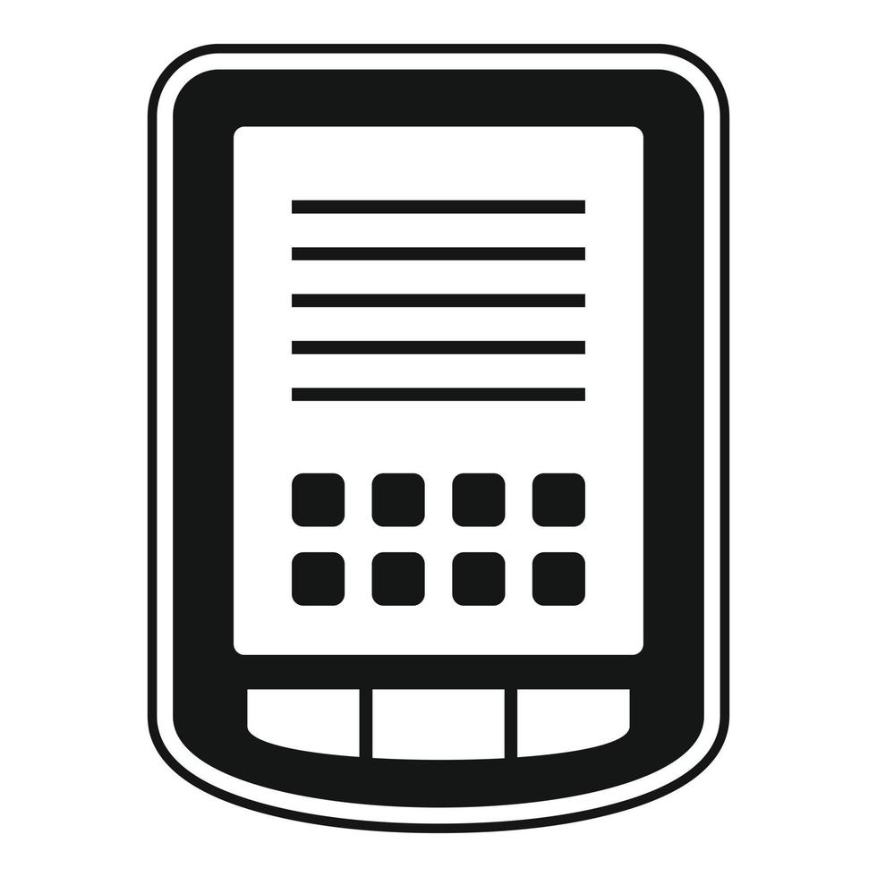 icône du système d'exploitation de la tablette, style simple vecteur