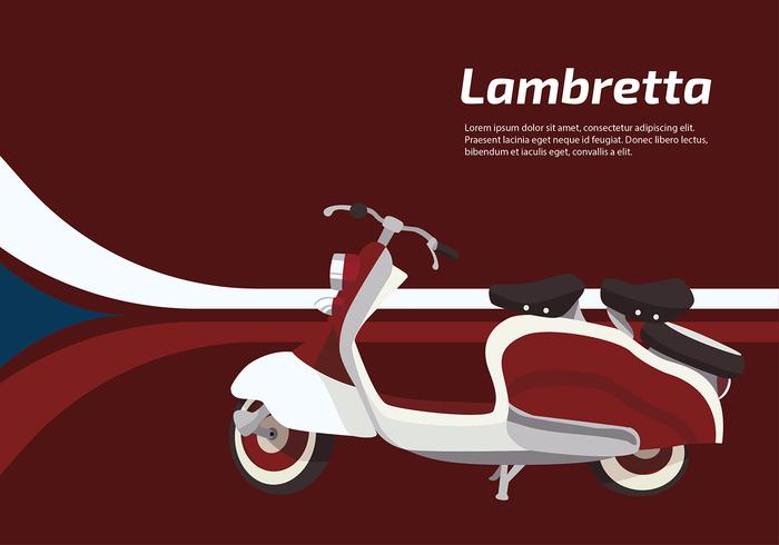 Lambretta Scooter vecteur libre