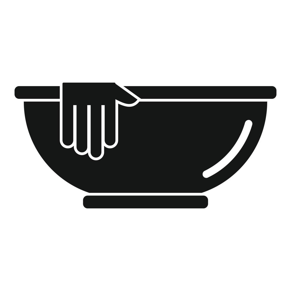 icône de lavabo, style simple vecteur