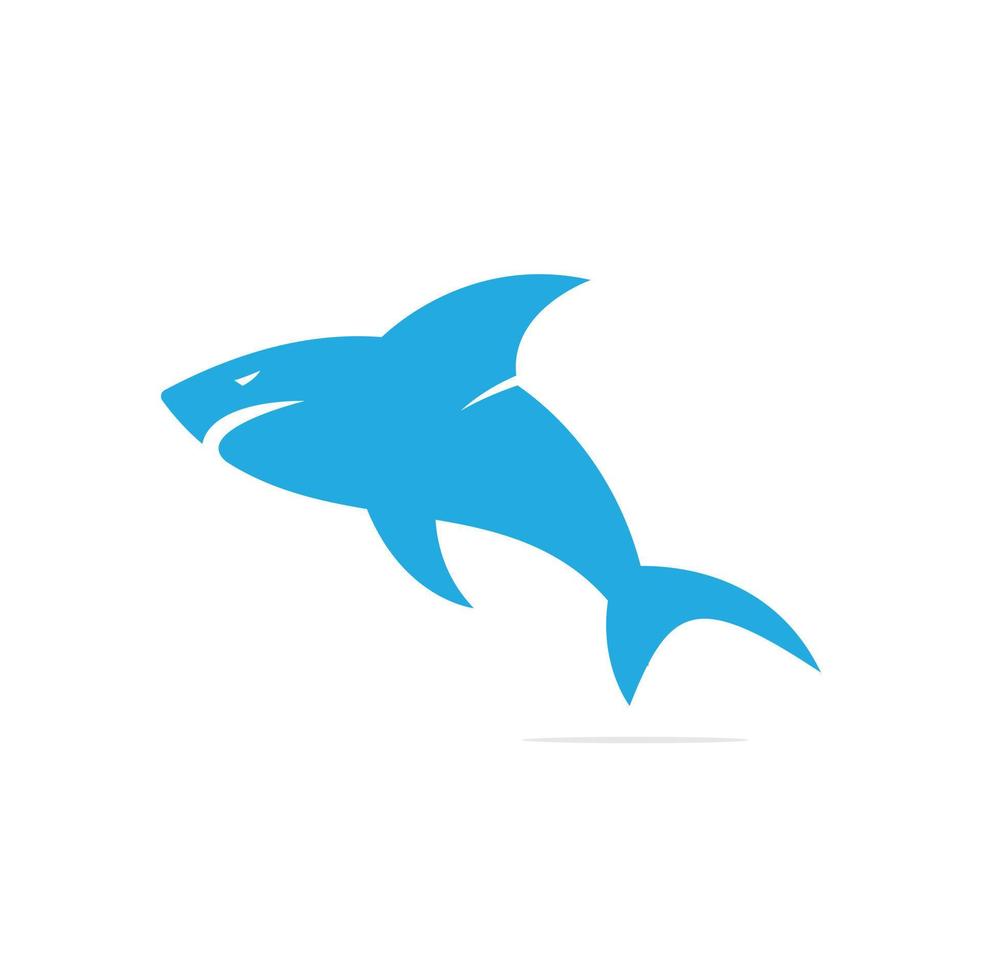 vecteur de conception de logo de requin. logo de requins pour un club ou une équipe sportive