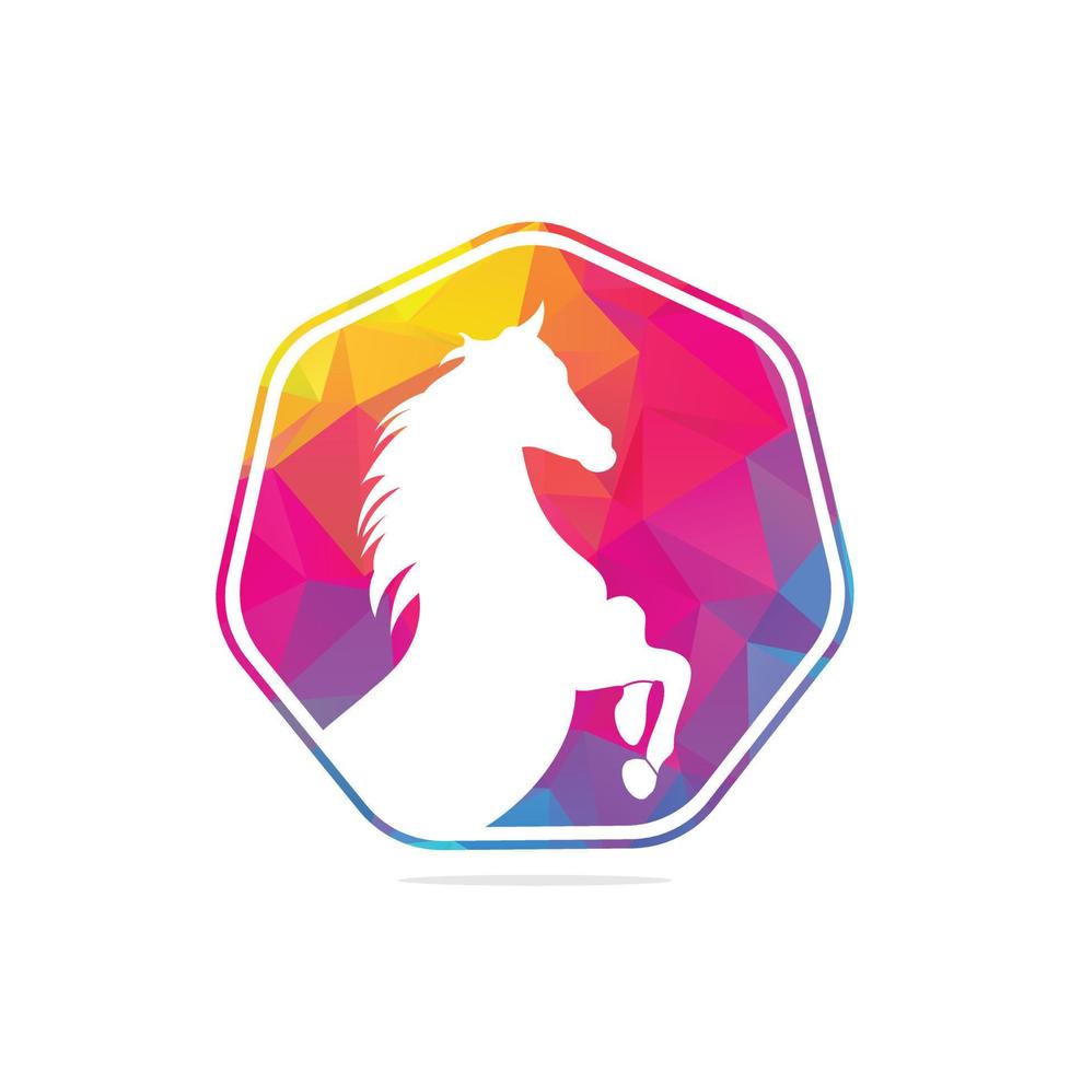 logo vectoriel tête de cheval. signe de tête de cheval. icône de tête de cheval.