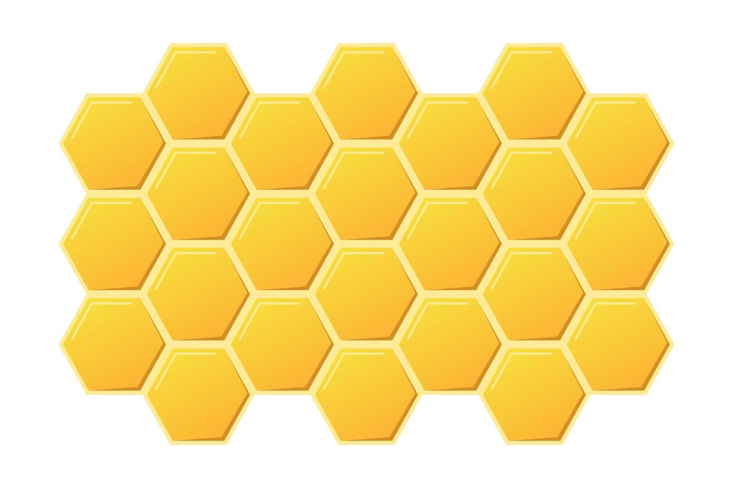 conception abstraite de nids d'abeilles. texture de cellules hexagonales de miel d'or. Nids d'abeilles hexagonaux de ruche géométrique. illustration vectorielle vecteur