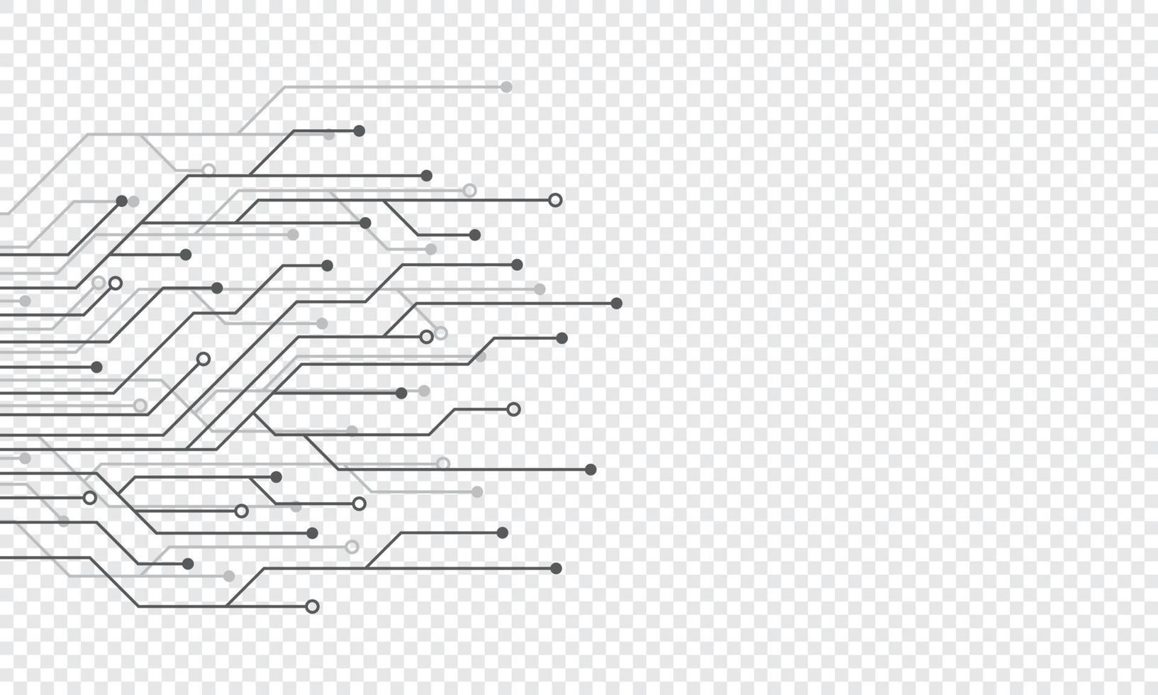 bannière de technologie numérique électronique de carte de circuit imprimé. fond de technologie abstraite. bannière abstraite de carte de circuit imprimé futuriste de technologie. illustration vectorielle vecteur