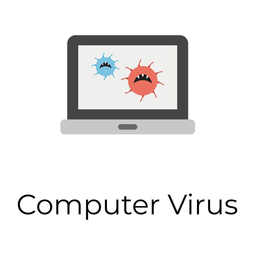 virus informatique à la mode vecteur