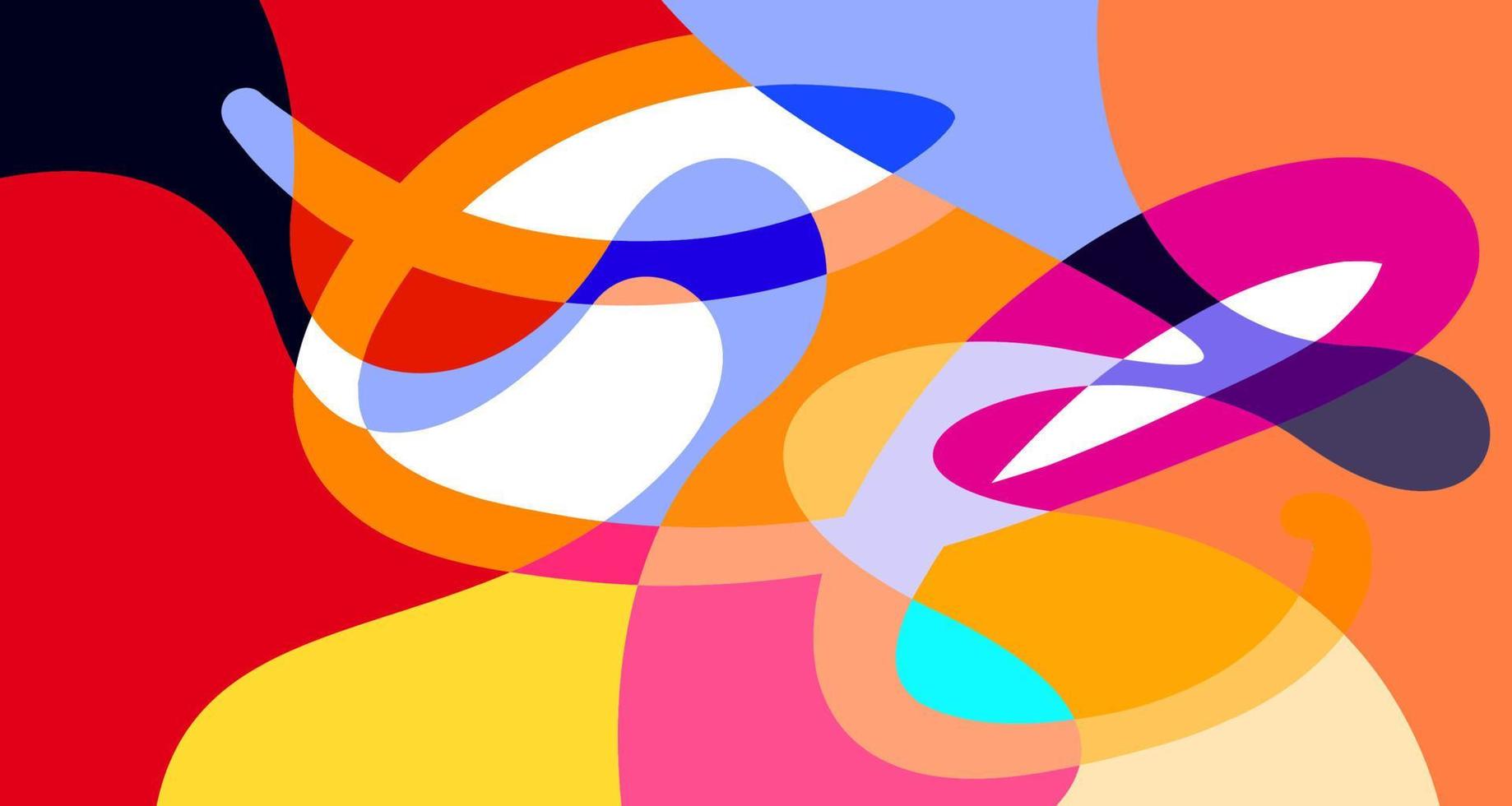 vecteur coloré abstrait psychédélique liquide et motif de fond fluide