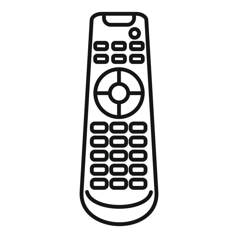 icône de télécommande de communication, style de contour vecteur
