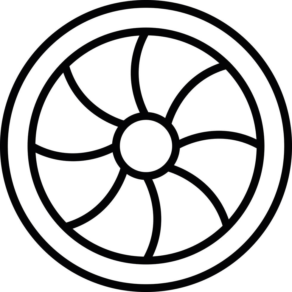 icône de ligne de tourniquet turgo vecteur